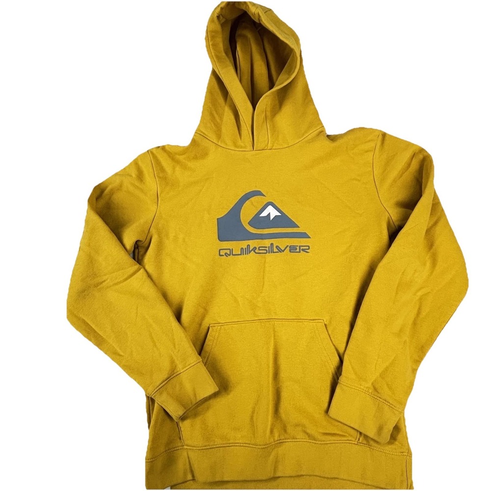 Quiksilver Hoodie‎ Mens Large Pullover Sweatshirt Kangaroo Pocket Skate Surf